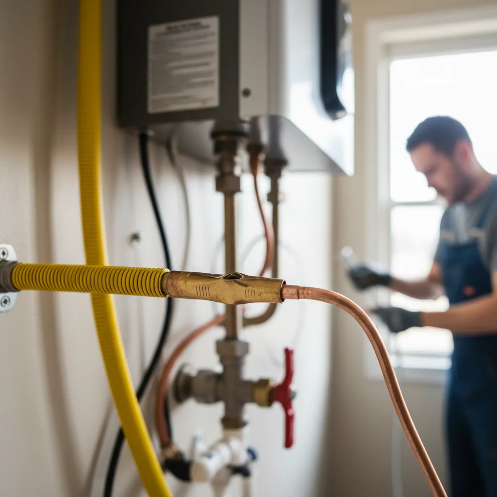 Proper CSST grounding requirements and bonding jumper on a gas line