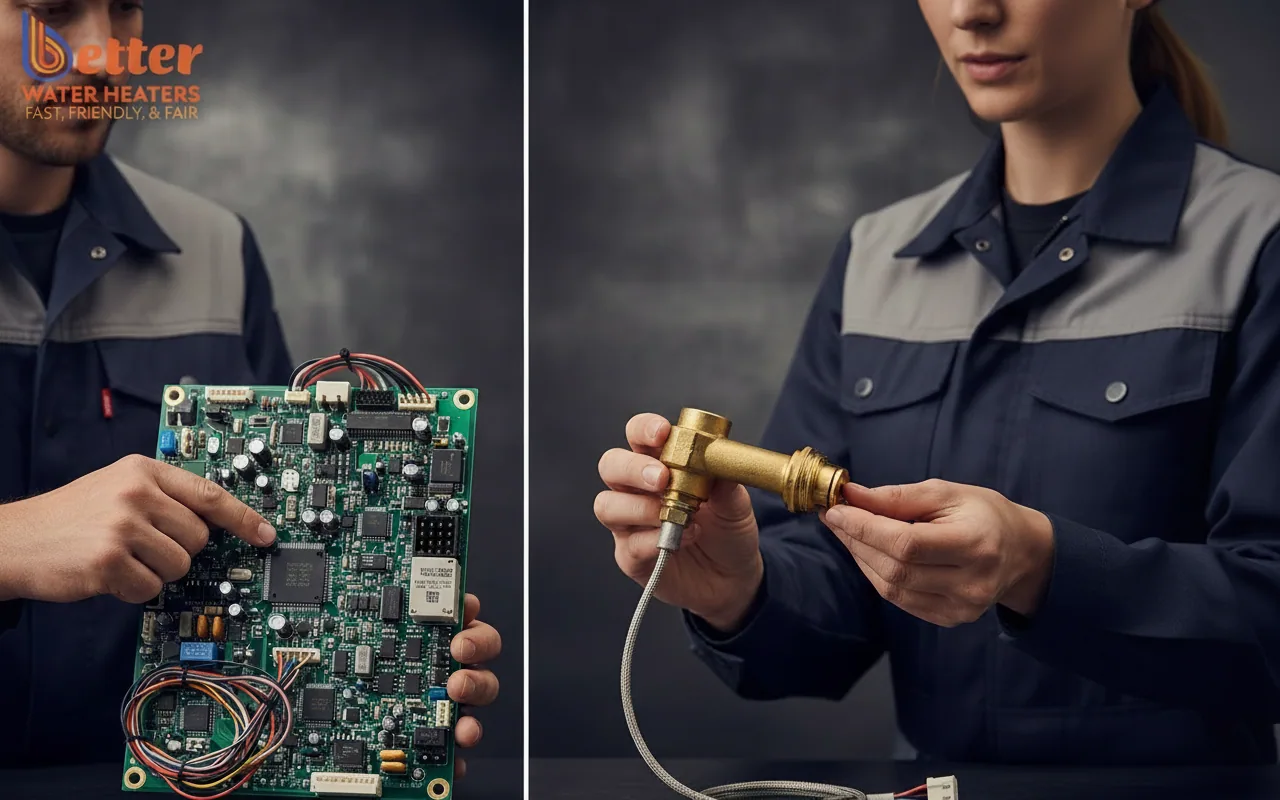 Comparison of proprietary vs universal components affecting heat pump repair parts availability
