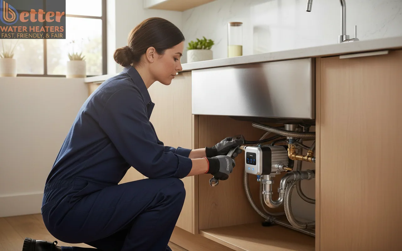 Professional installation of a recirculation pump in a Bay Area home