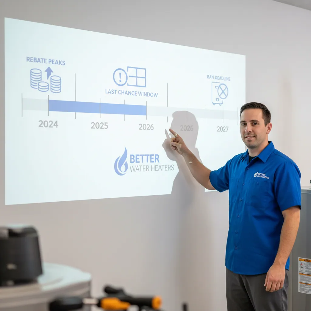 Timeline of BAAQMD regulations and 2027 gas water heater ban
