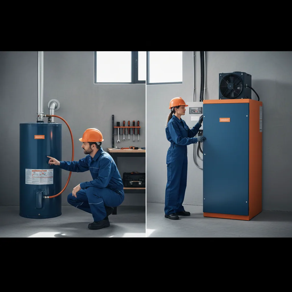 Comparison chart of water heater installation requirements for Bay Area homes
