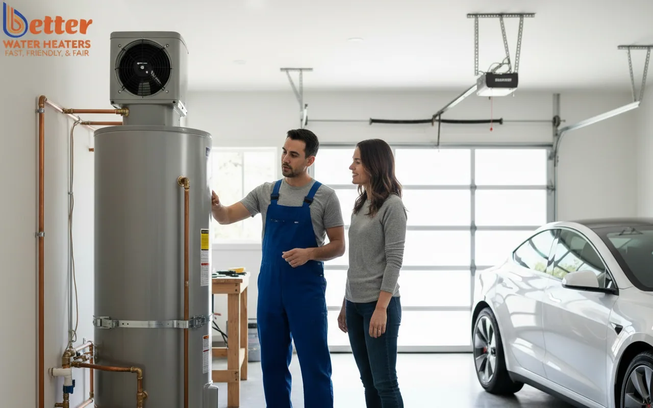 Professional heat pump water heater installation for 2027 gas water heater phase-out compliance