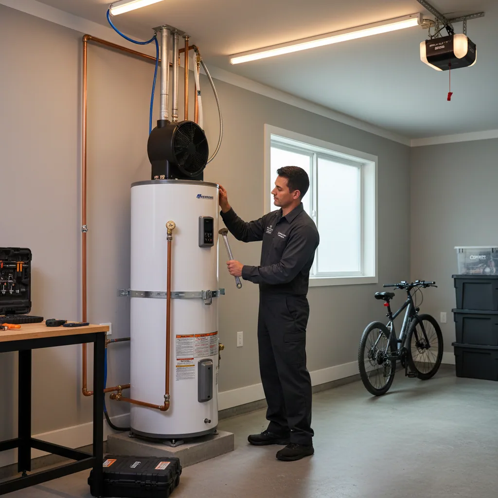 Professional installation of a zero-emission unit to comply with the 2027 gas water heater ban in the Bay Area