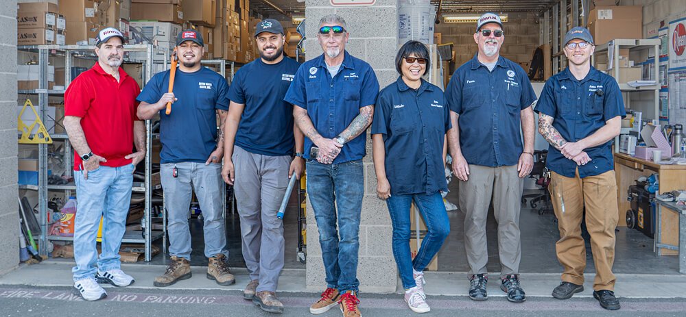 Better Water Heaters team of licensed water heater installers and service experts in the Bay Area