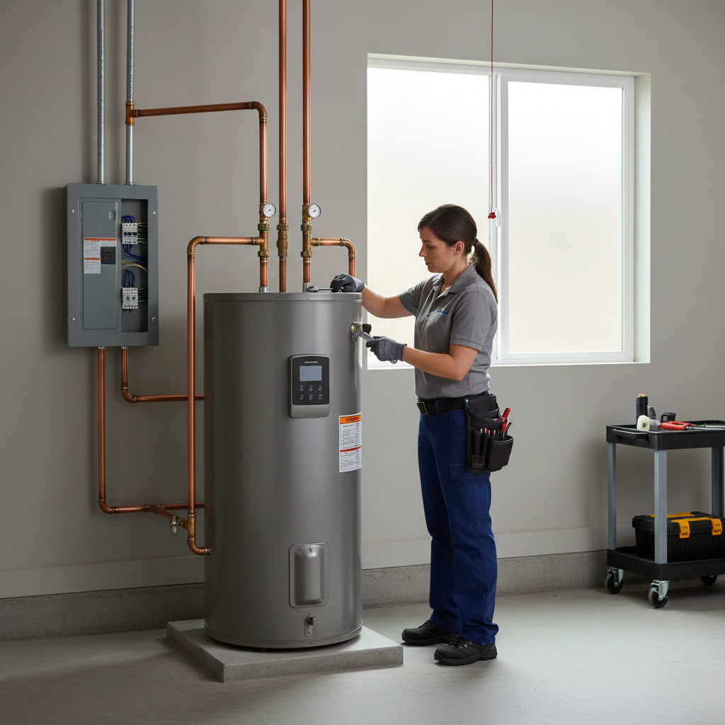 Professional installation of a heat pump water heater in a Bay Area home to comply with 2027 gas water heater ban