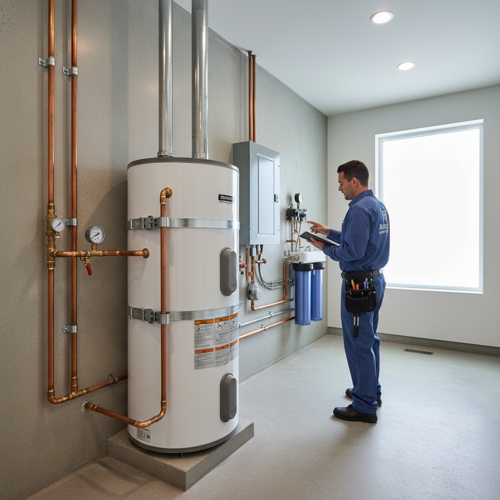 Professional installation of a heat pump water heater ahead of the 2027 gas water heater ban