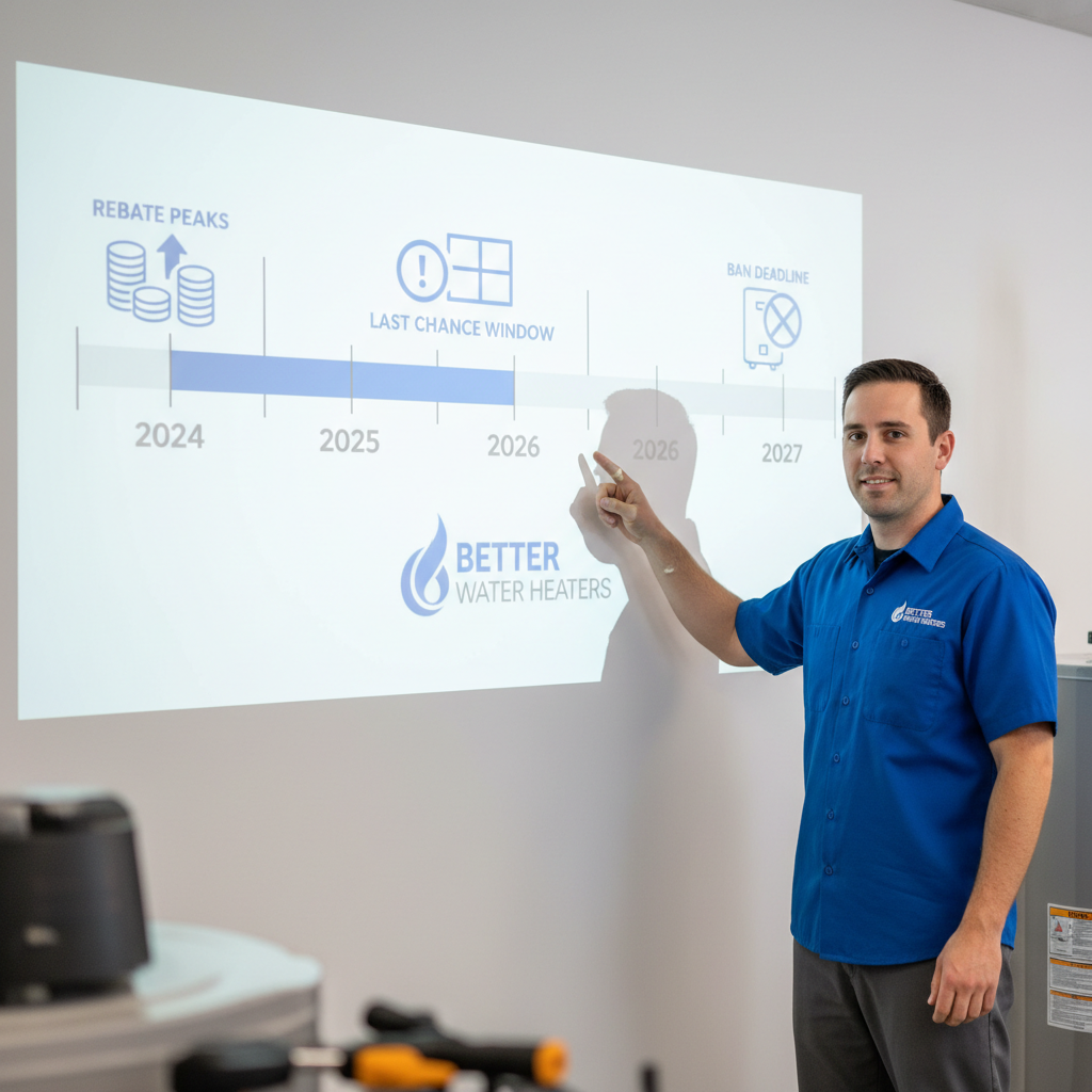 Timeline of BAAQMD regulations and 2027 gas water heater ban