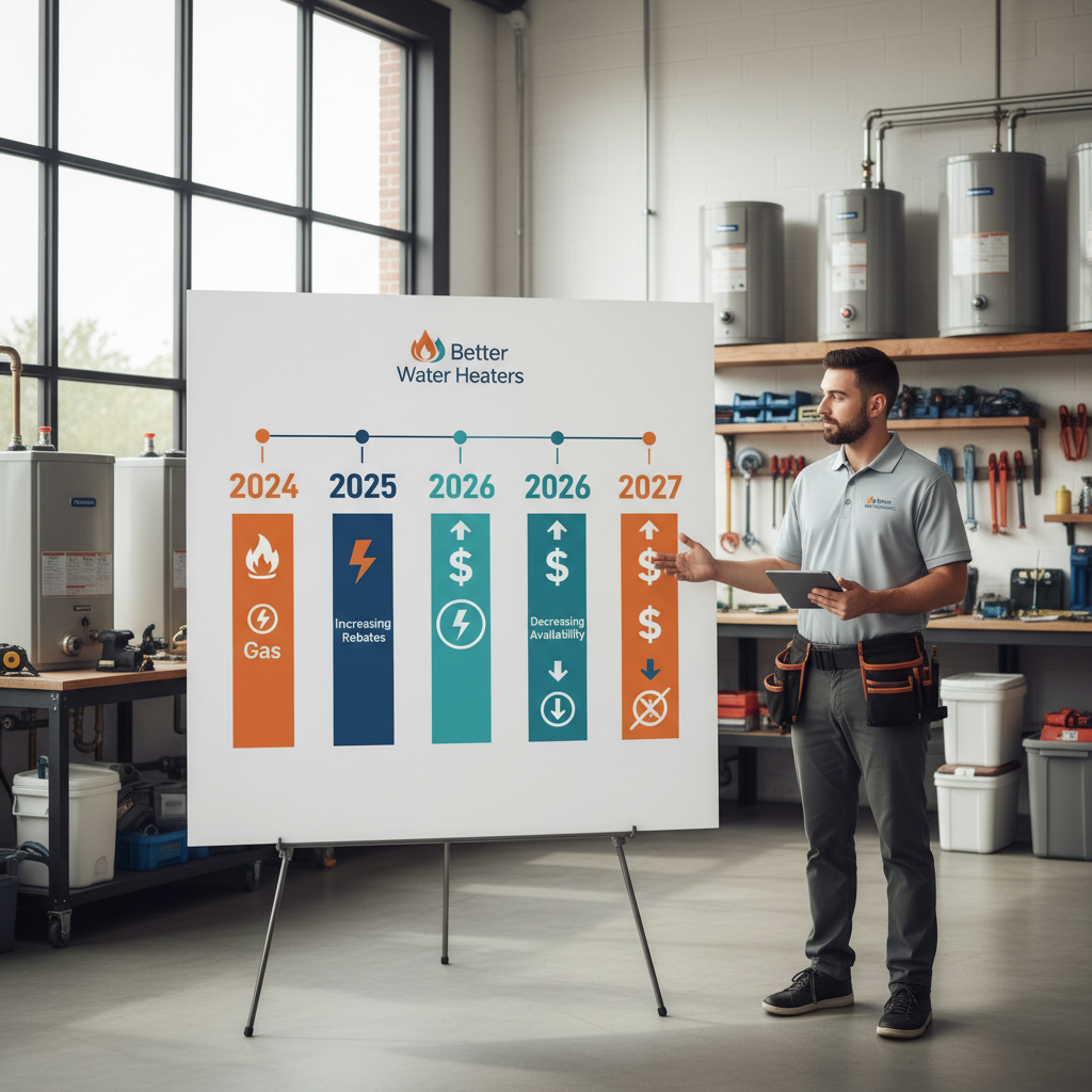 Timeline of the 2027 gas water heater ban and available rebates for Bay Area homeowners