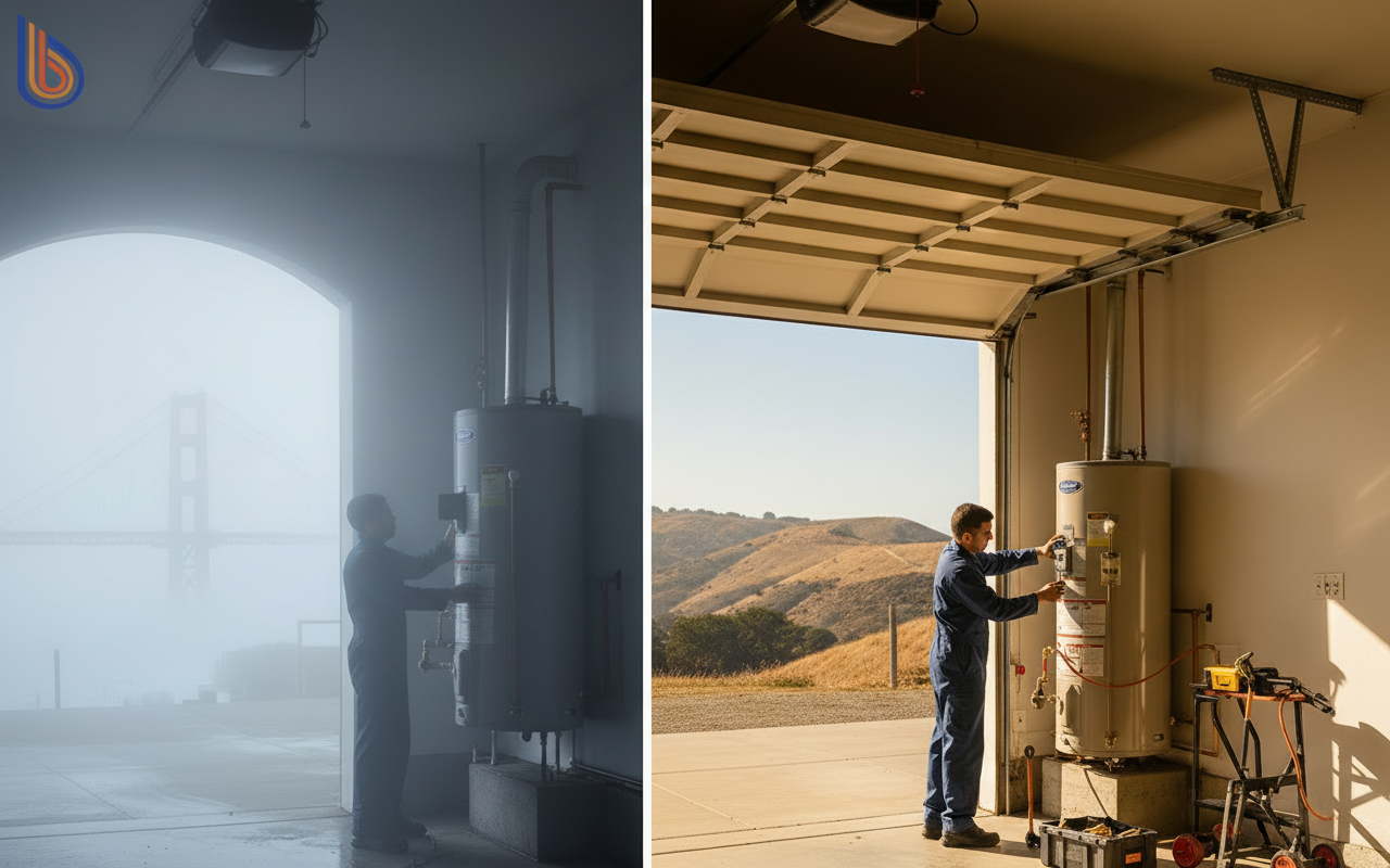 Comparison of environmental factors affecting water heater lifespan Bay Area homes