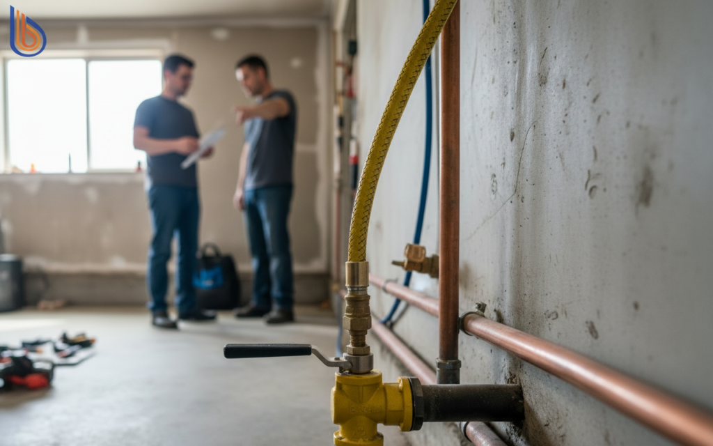Decommissioned gas line with cap to avoid Berkeley heat pump rebate rejection