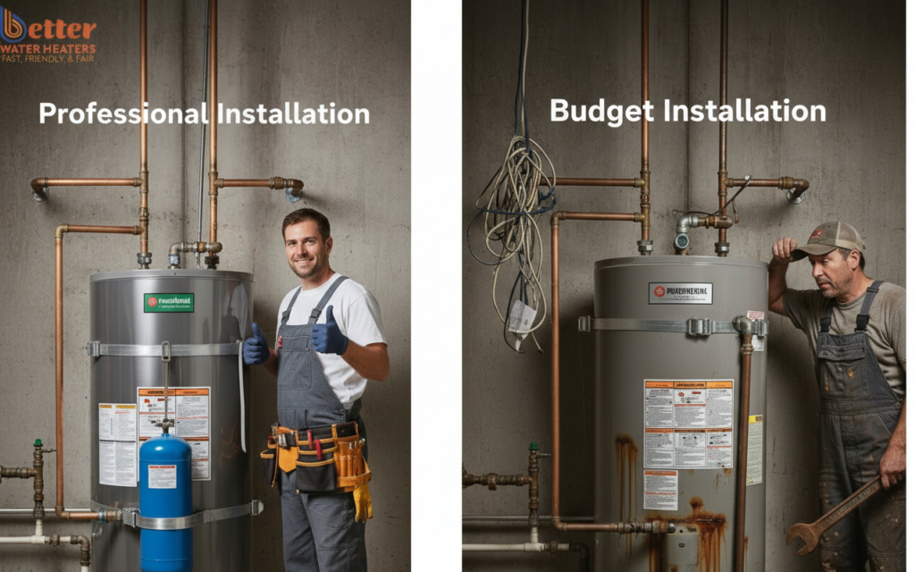 Professional vs cheap plumber red flags installation comparison