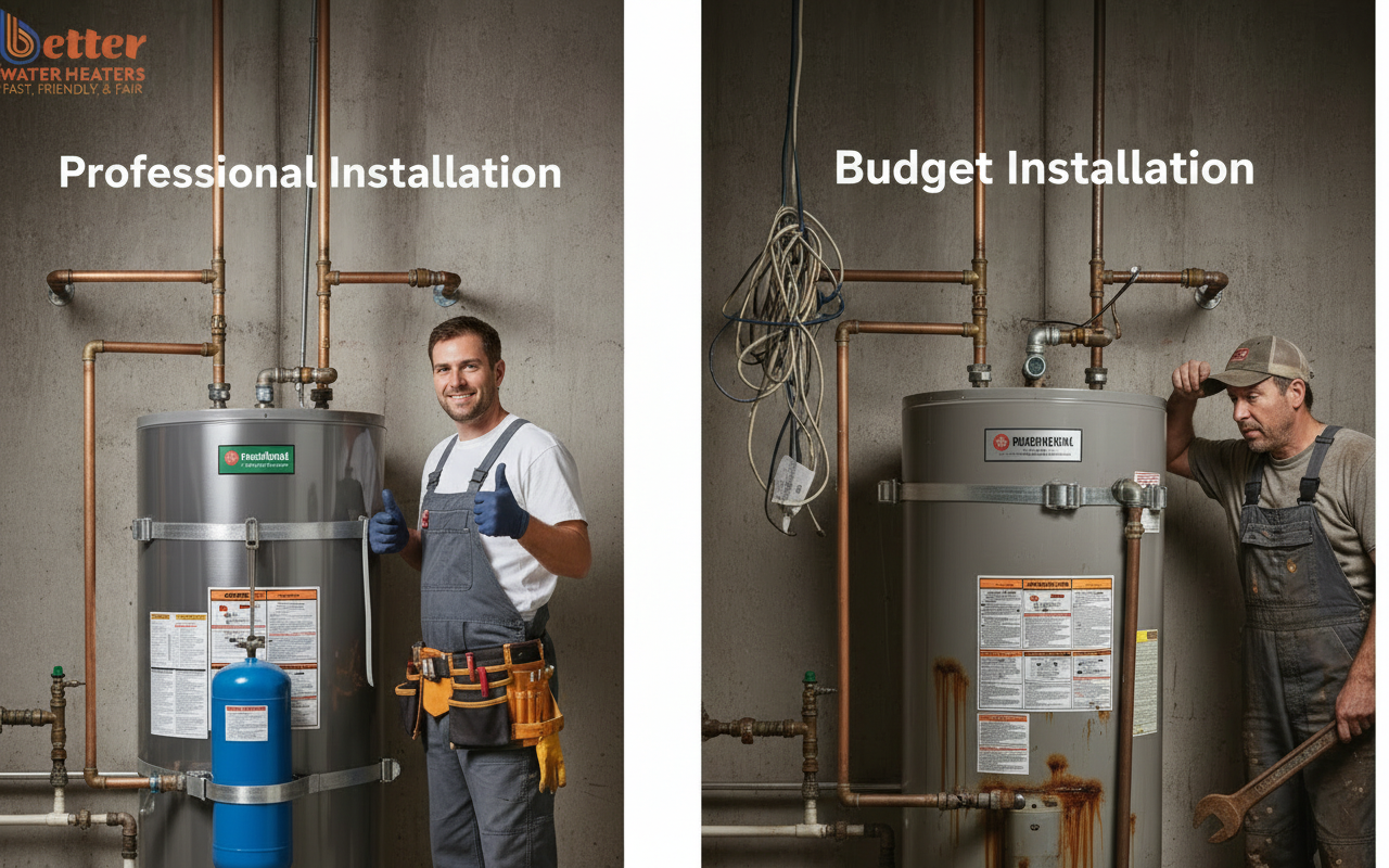 Professional vs cheap plumber red flags installation comparison