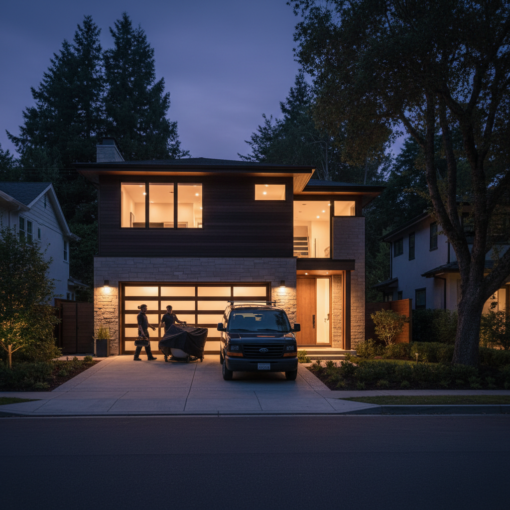 Quiet neighborhood in the Bay Area illustrating noise ordinance concerns