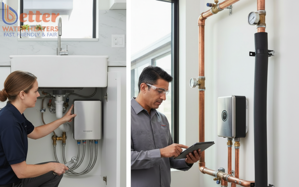 Comparison of circulation vs. point-of-use water heater components in a modern home