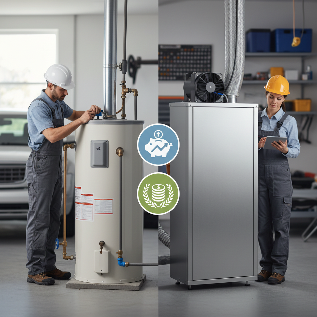 Comparison of traditional vs heat pump water heater maintenance and ROI
