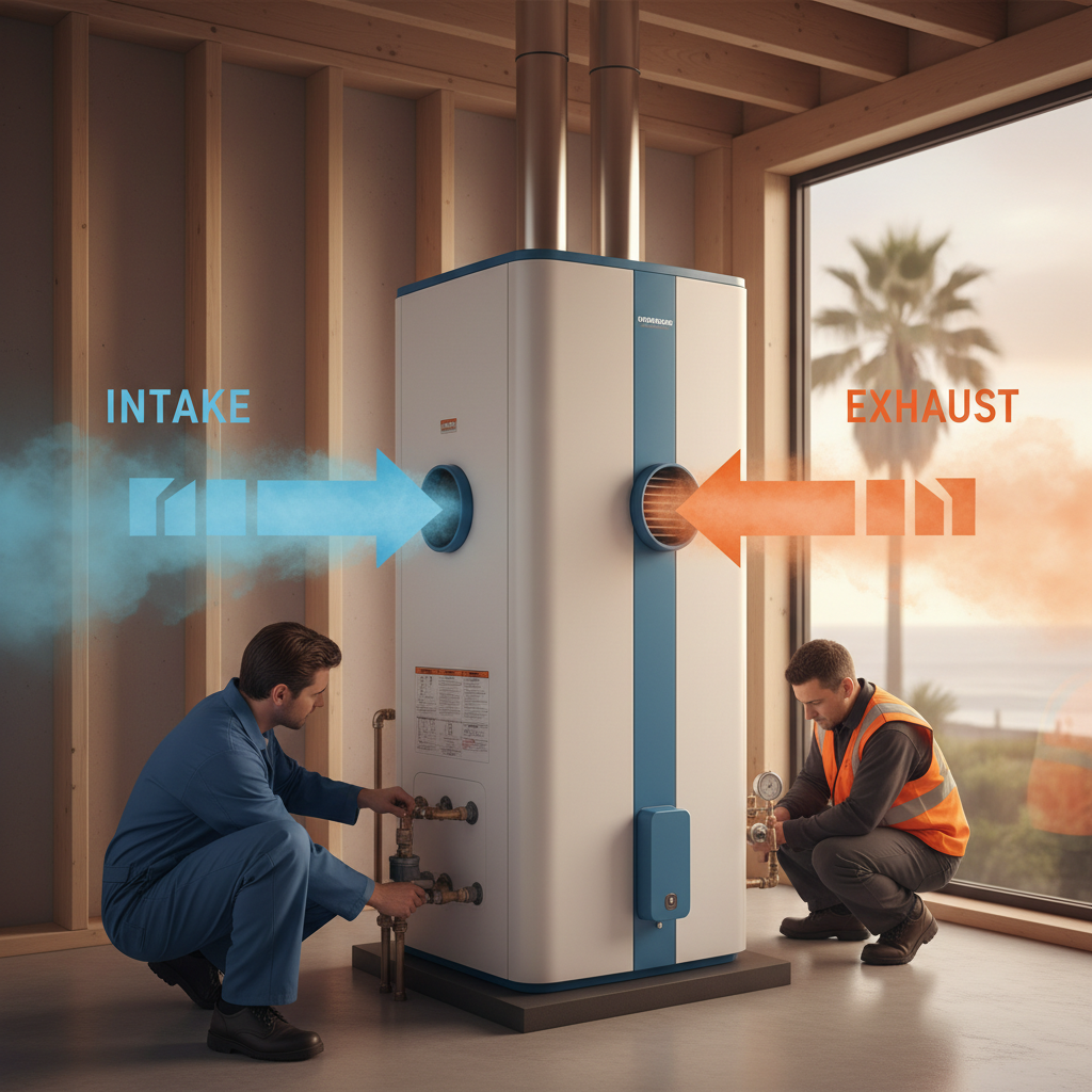 Infographic showing hybrid heat pump efficiency and dehumidification process