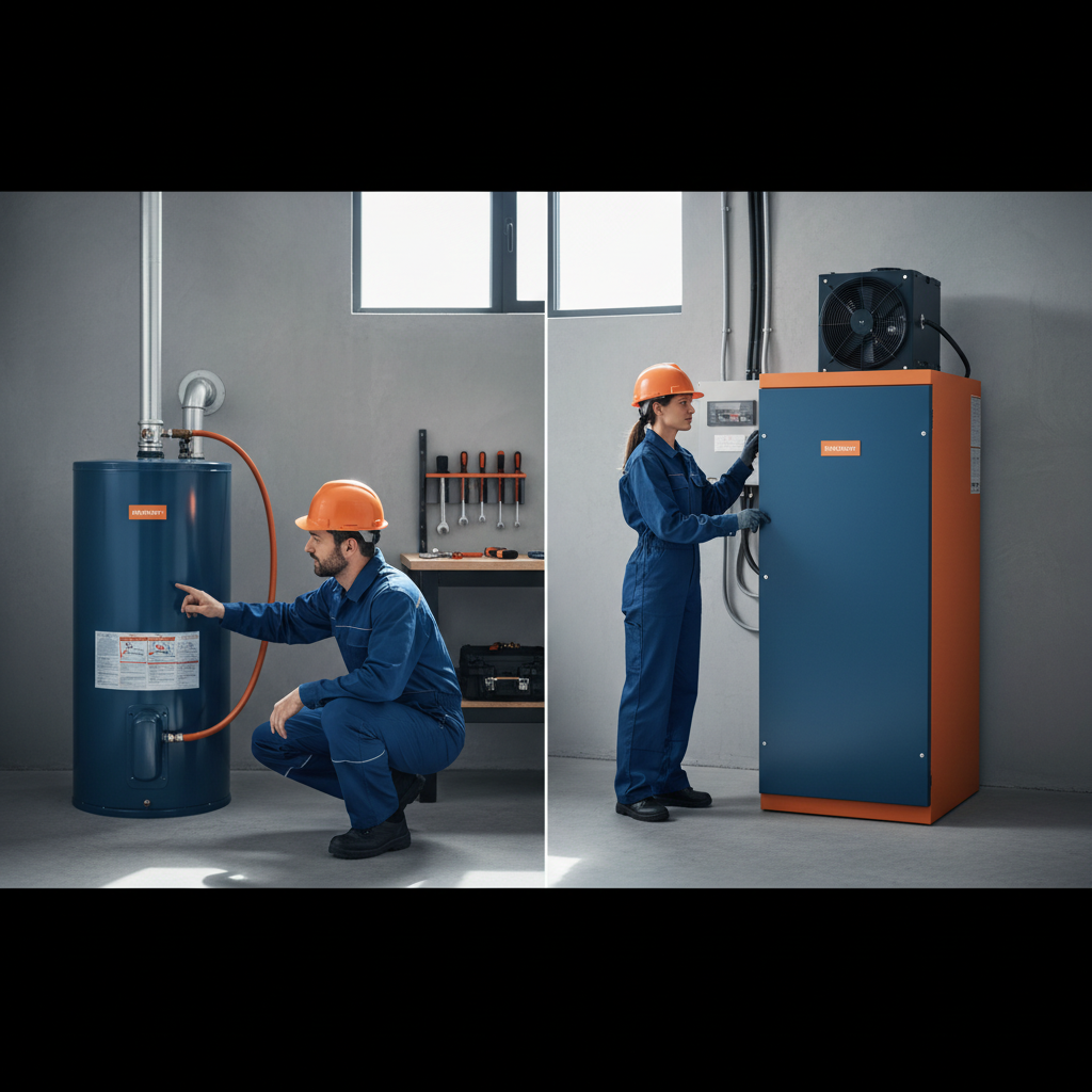 Comparison chart of water heater installation requirements for Bay Area homes