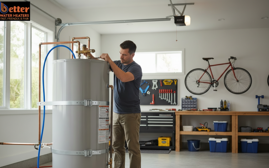 Professional installation of a 50-gallon tank vs tankless water heater in a San Jose home