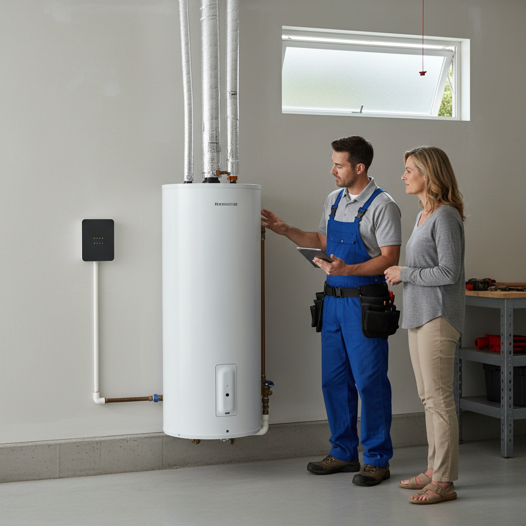 Heat Pump and Load Shedder Setup Heat pump water heater with load shedding framework integration
