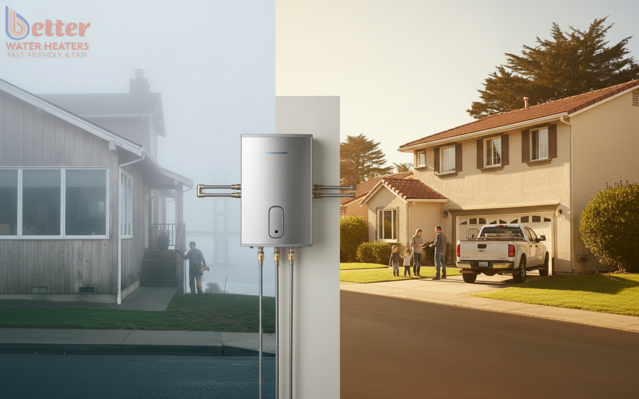 Comparison of Bay Area microclimates affecting water heater longevity