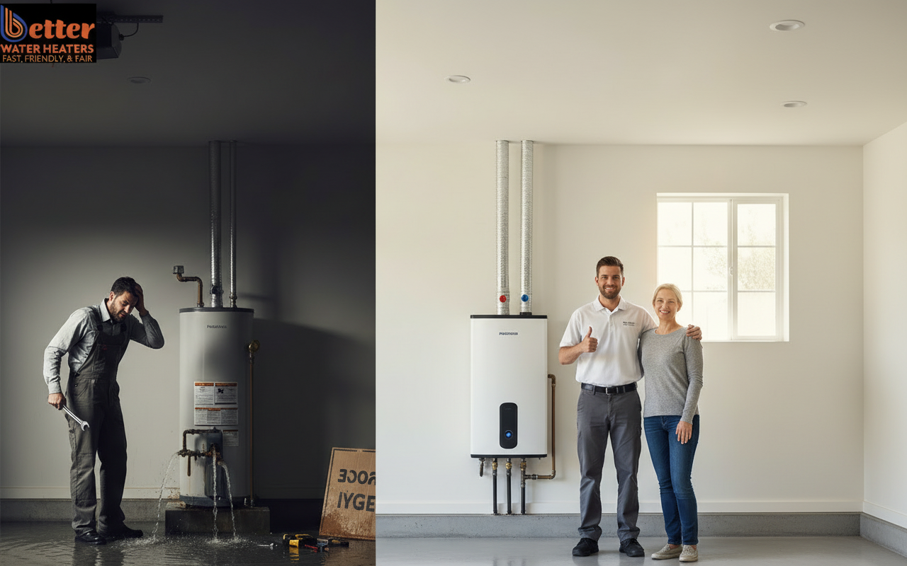 Comparison of emergency response vs. planned replacement for a water heater