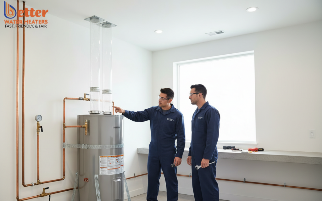 Proper mechanical room ventilation for a Bay Area high-efficiency water heater installation